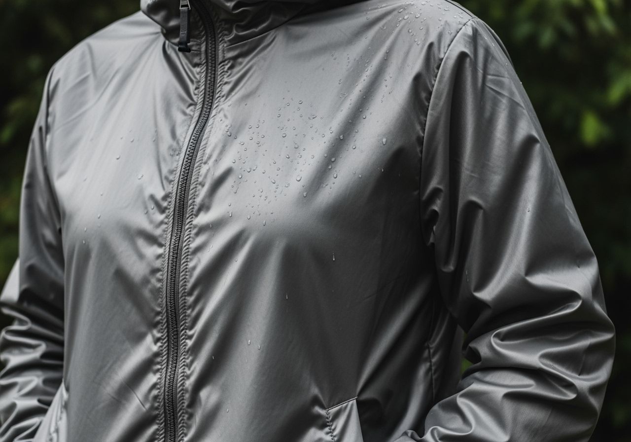 ľahká vodoodolná bunda vhodná na ochranu pred dažďom a vetrom